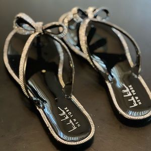 Nicole Miller bow tie sandals